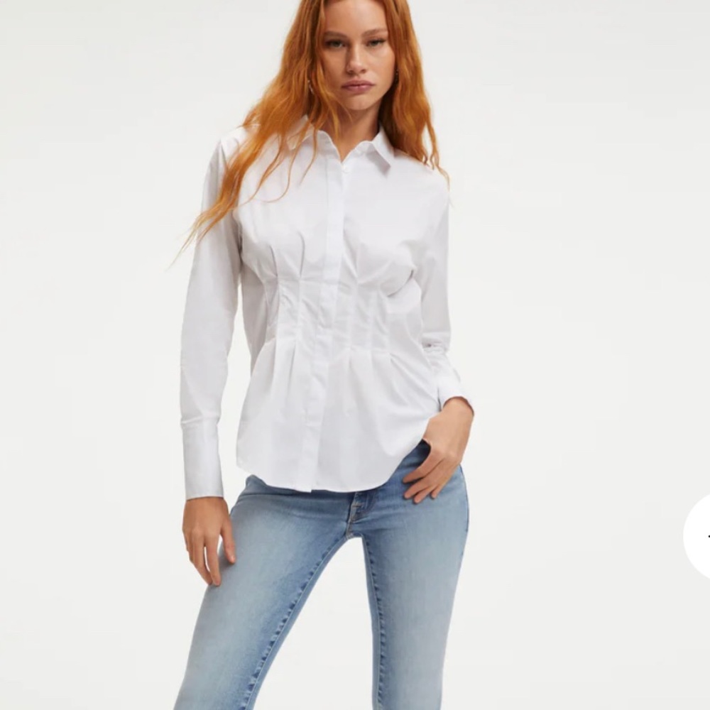 Good American Dart Waist Shirt